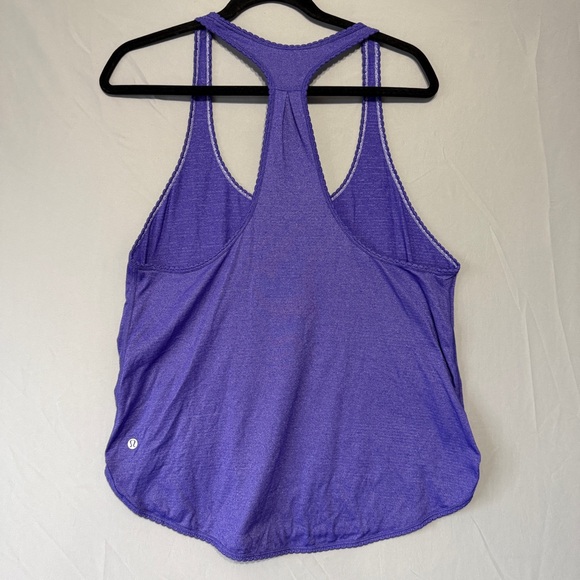Lululemon Womens Racerback Tank Top Size 10 Purple Yoga Workout Fitness Gym - Picture 5 of 6